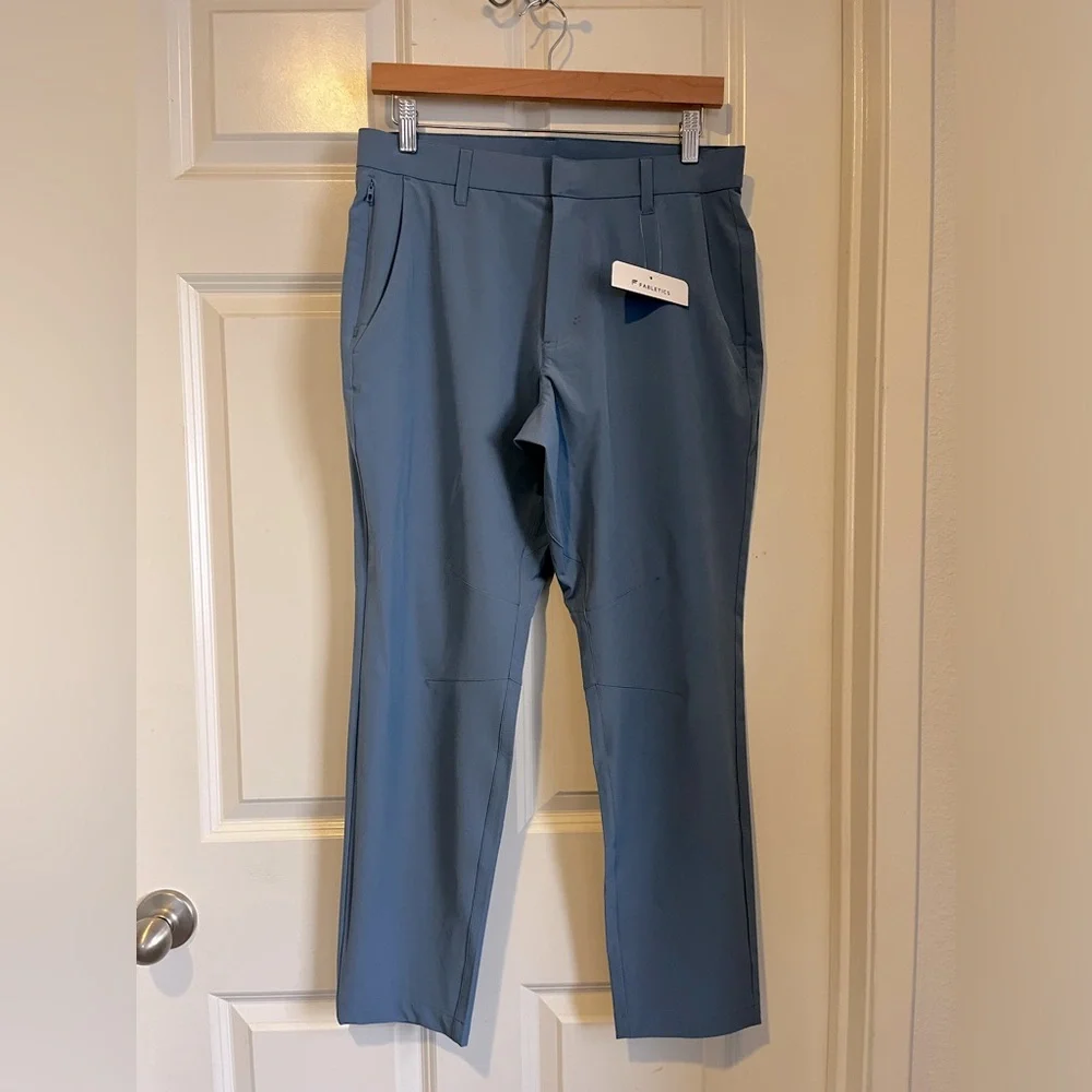 Fabletics Men's Light Blue Performance Pants - Picture 6 of 11
